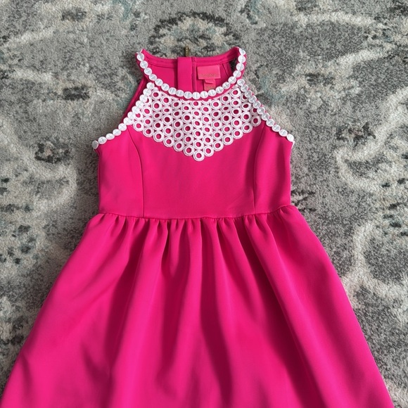 Lilly Pulitzer Little Kinley Hot Pink Dress - Picture 2 of 9